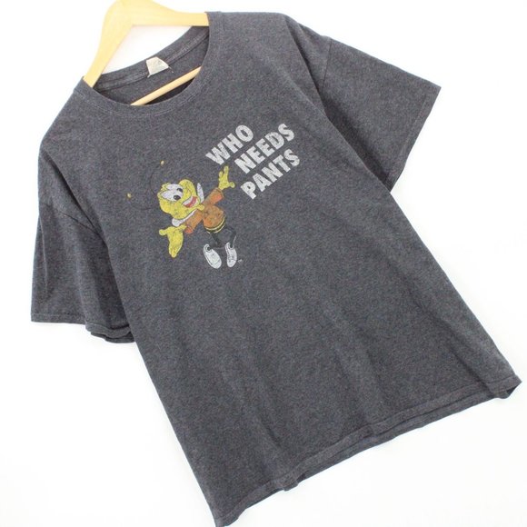 Vintage Fruit Of The Loom Shirt Mens Gray Cheerios Bee Graphic Logo Cotton XL - Picture 2 of 8